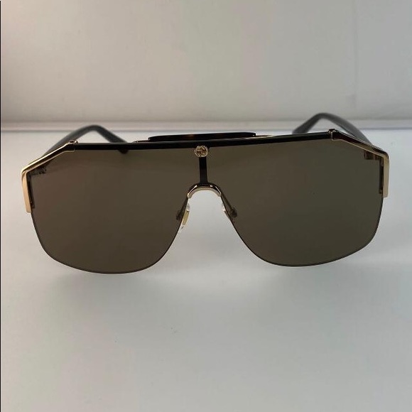 Gucci Brown Shield Unisex Sunglasses GG0291S 002 - Picture 2 of 12